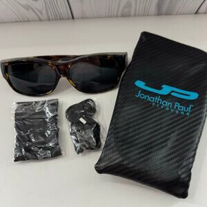 Jonathan Paul Fitovers Timeless Large Polarized Sunglasses Brown Yellow